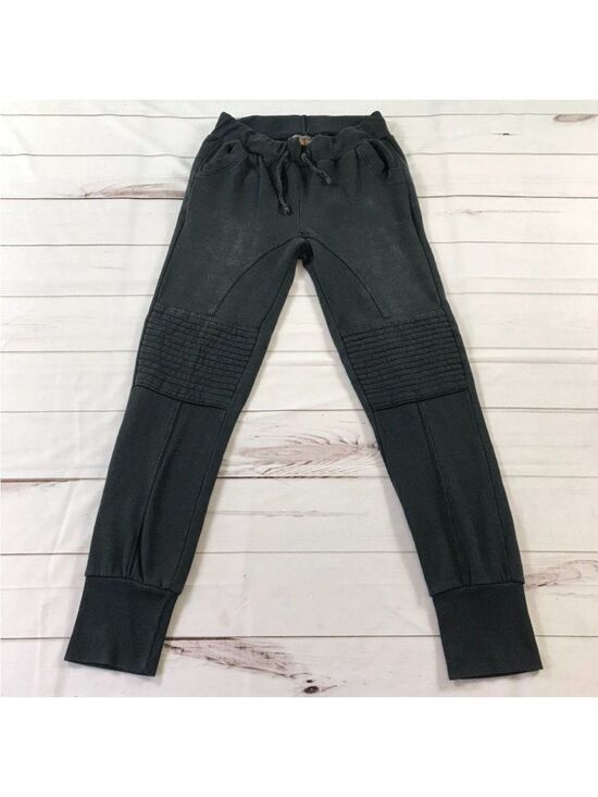 Aviator Nation Pants - Aviator Nation Black & Yellow Track Pants Label Detail
